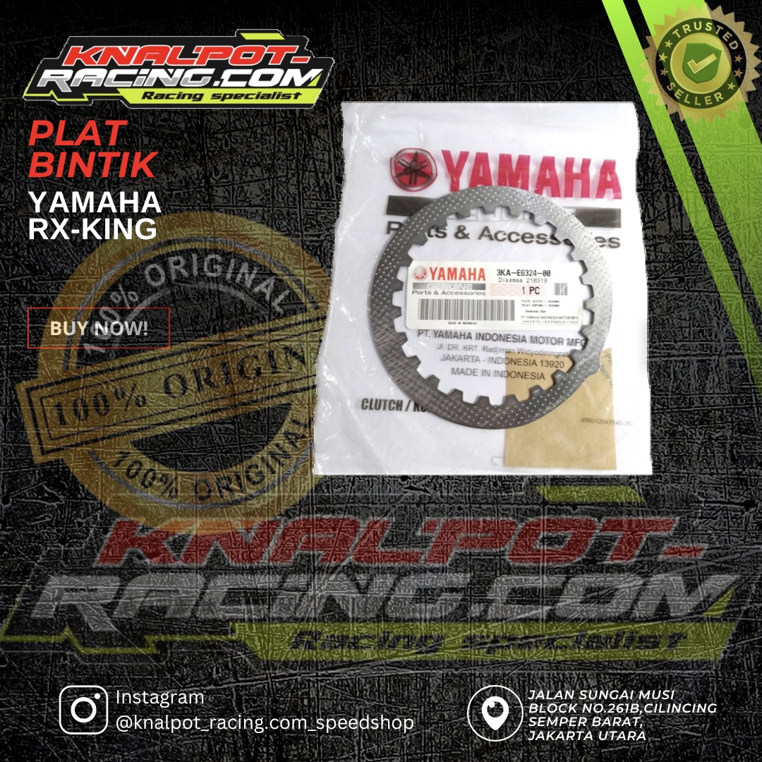 PLAT BINTIK YAMAHA RX-KING 